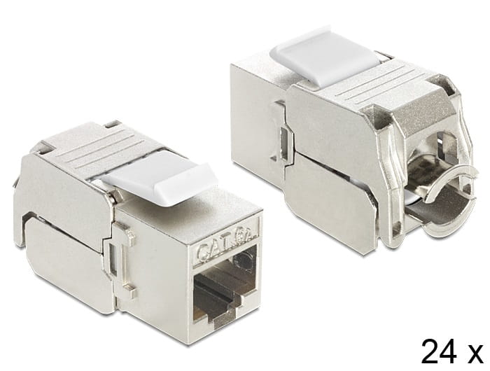Delock Modulare Eingabe - CAT 6a - STP - RJ-45 (Packung mit 24)