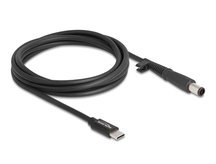 Delock Stromkabel - 24 pin USB-C (M) zu Gleichstromstecker 7,4 x 5,0 mm (M)