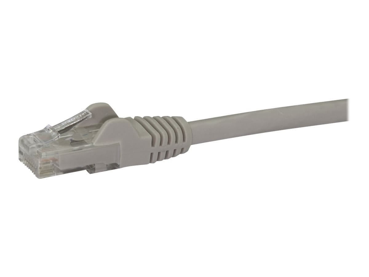 StarTech.com 5m CAT6 Ethernet Cable, 10 Gigabit Snagless RJ45 650MHz 100W PoE Patch Cord, CAT 6 10GbE UTP Network Cable w/Strain Relief, Grey, Wiring is UL Certified/TIA - Category 6 - 24AWG (N6PATC5MGR)