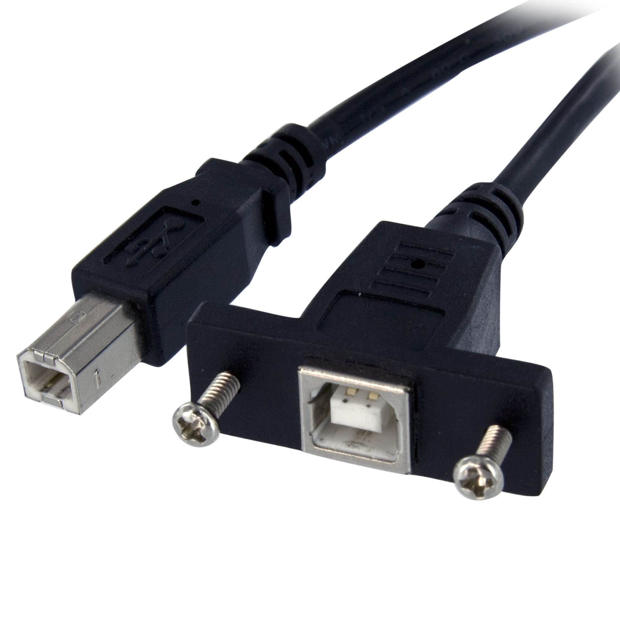 StarTech.com 30 cm USB B auf B Kabel zur Slotbelch Montage – Buchse/Stecker - USB-Kabel - USB Typ B (W)
