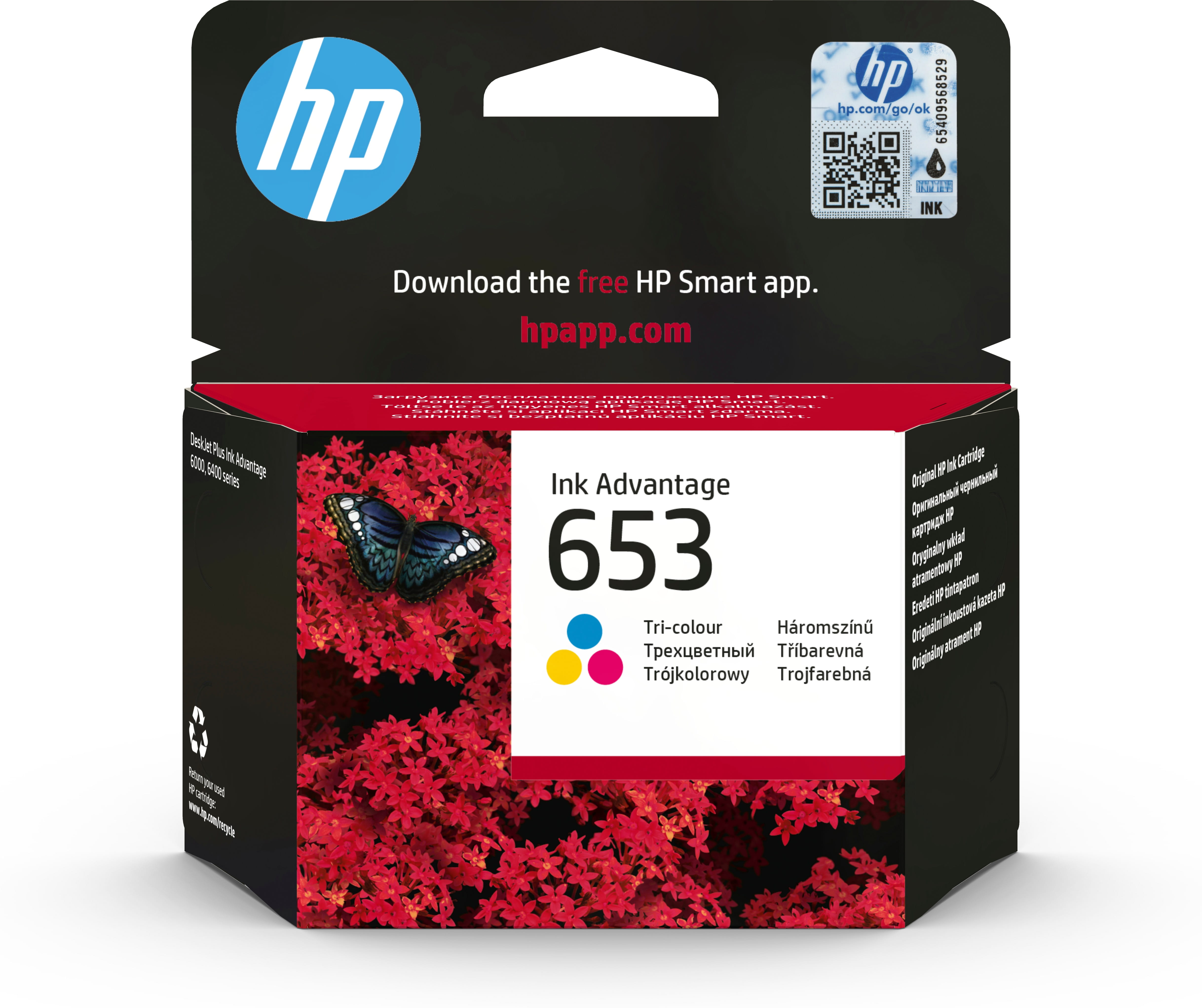 HP 653 - 5 ml - Farbe (Cyan, Magenta, Gelb) -
