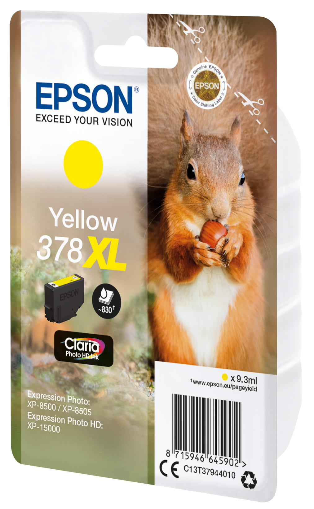 Epson 378XL - 9.3 ml - XL - Gelb - Original - Blisterverpackung