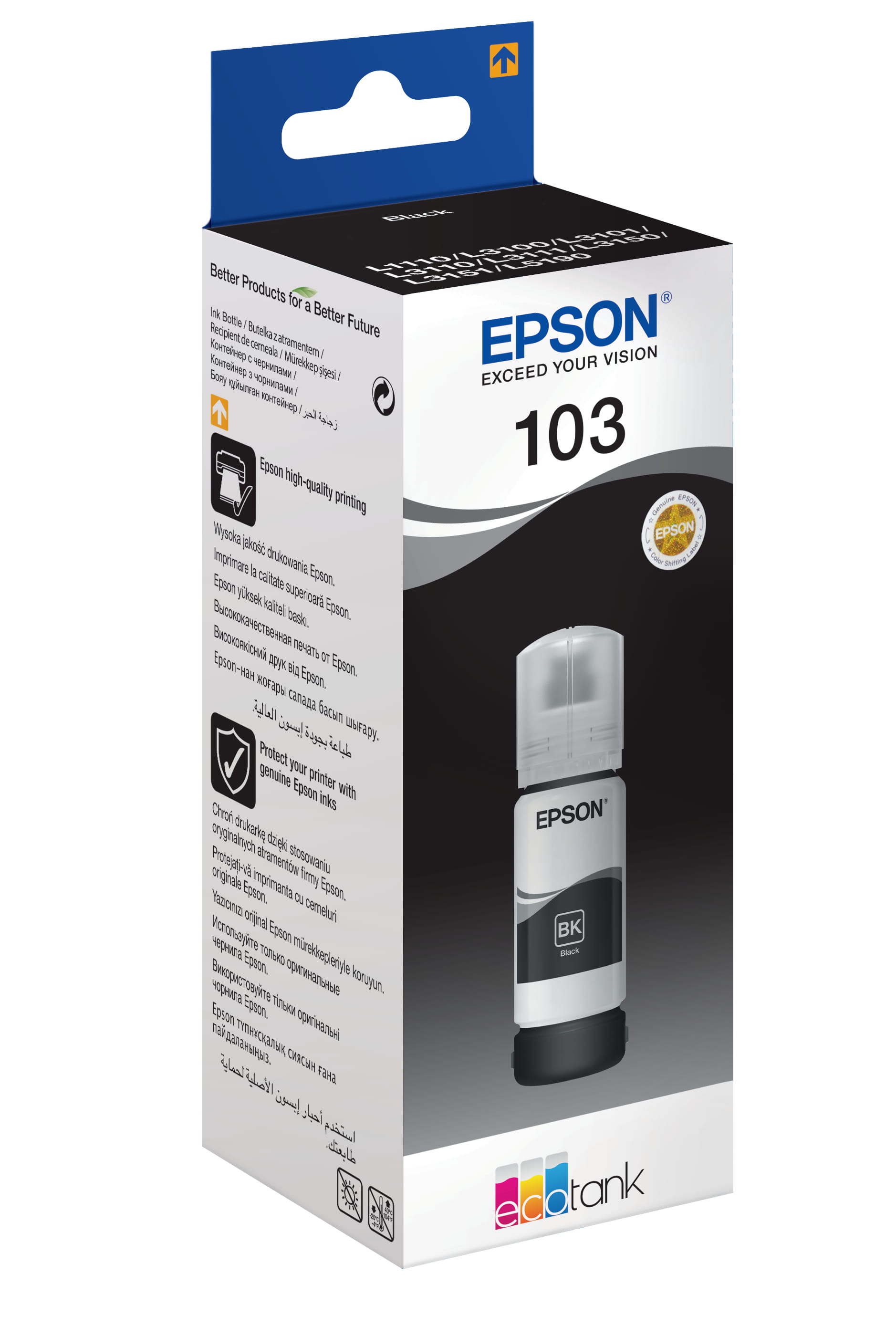 Epson 103 - 65 ml - Schwarz - original - Nachfülltinte