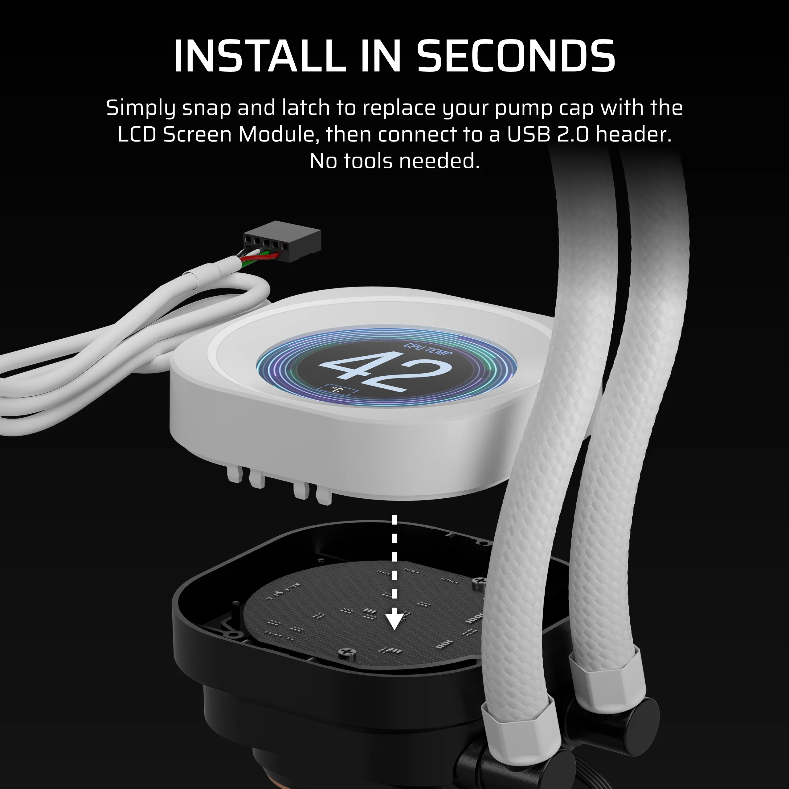 Corsair NAUTILUS RS - LCD-Bildschirmmodul für