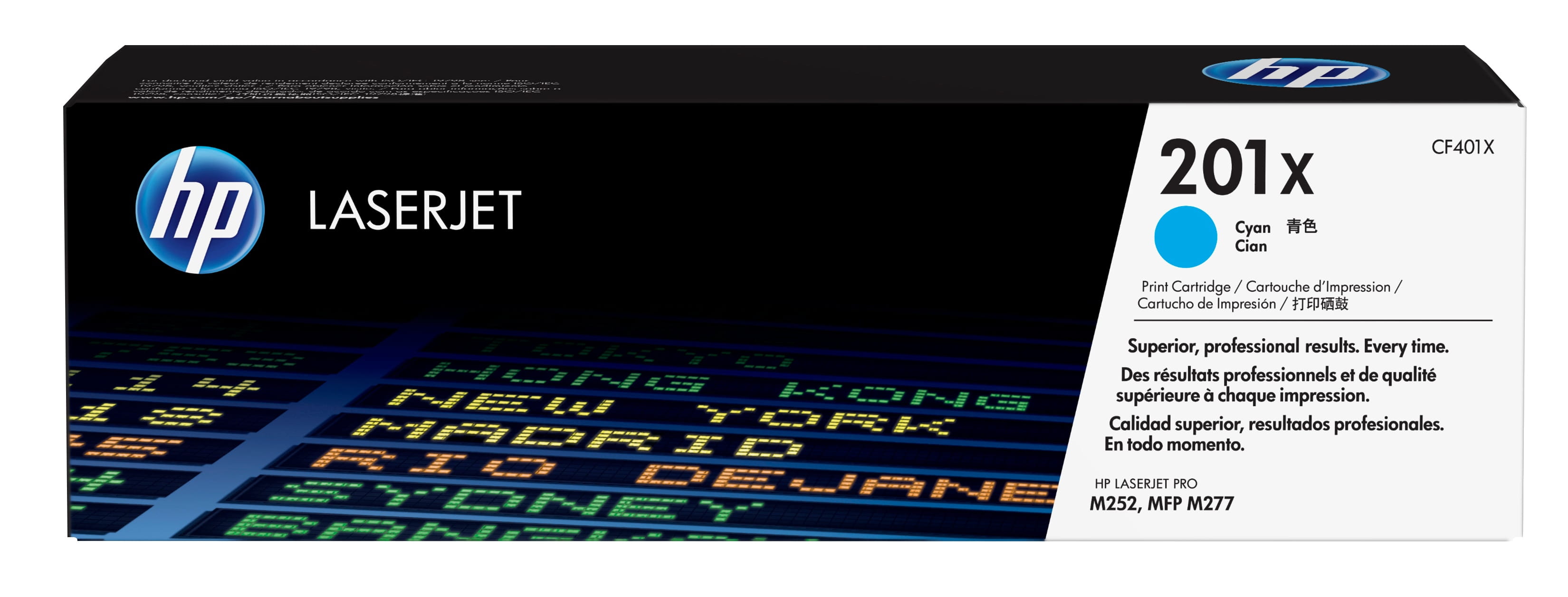 HP 201X - Hohe Ergiebigkeit - Cyan - original - LaserJet - Tonerpatrone (CF401X)