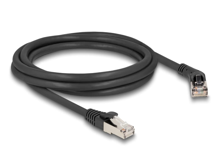 Delock Patch-Kabel - RJ-45 (M) nach rechts abgewinkelt zu RJ-45 (M)
