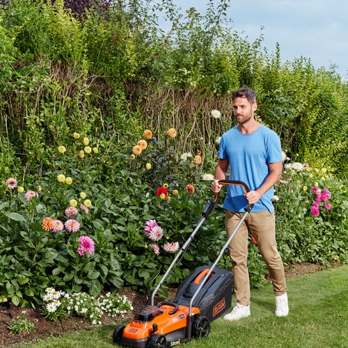Black & Decker BCMW3336N, Schieberasenmäher, 300 m², 33 cm, 2,5 cm, 6,5 cm, 35 l