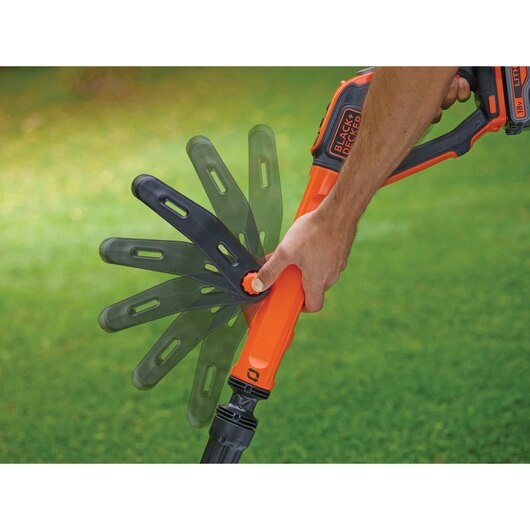 Black & Decker STC1820EPC-QW, Rasentrimmer, Blade, D-Schlaufengriff, Schwarz, Orange, Akku, POWERCOMMAND