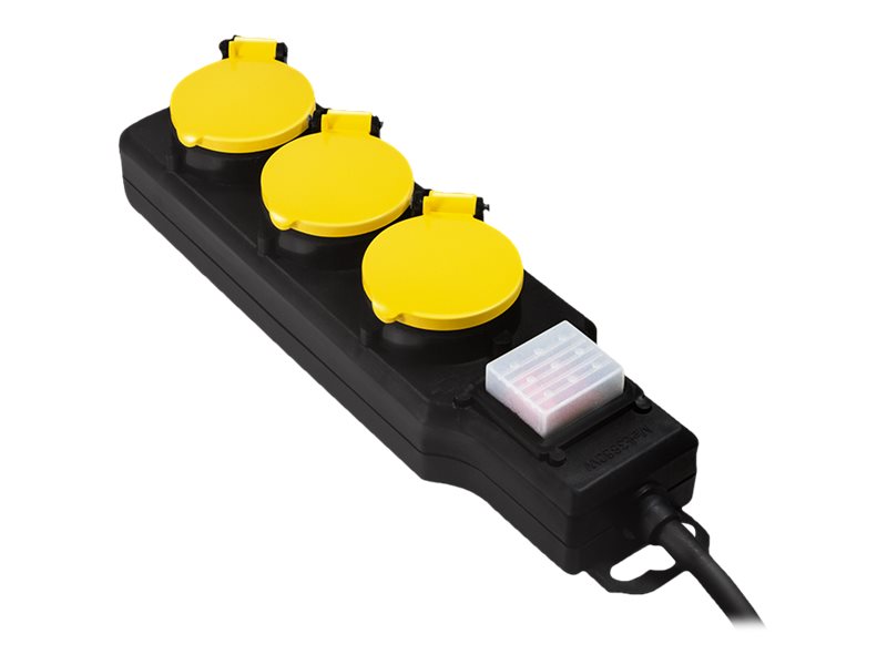 LogiLink Steckdosenleiste - Wechselstrom 250 V - 3680 Watt - Ausgangsanschlüsse: 3 (3 x Stecker CEE 7/3)