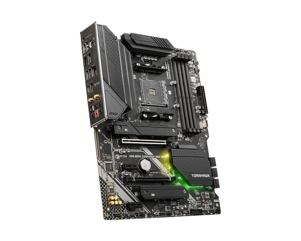 MSI MAG B550 TOMAHAWK MAX WIFI - Motherboard - ATX - Socket AM4 - AMD B550 Chipsatz - USB-C 3.2 Gen2, USB-C 3.2 Gen 1, USB 3.2 Gen 2, USB 3.2 Gen 1 - 2.5 Gigabit LAN, Wi-Fi 6, Bluetooth - Onboard-Grafik (CPU erforderlich)