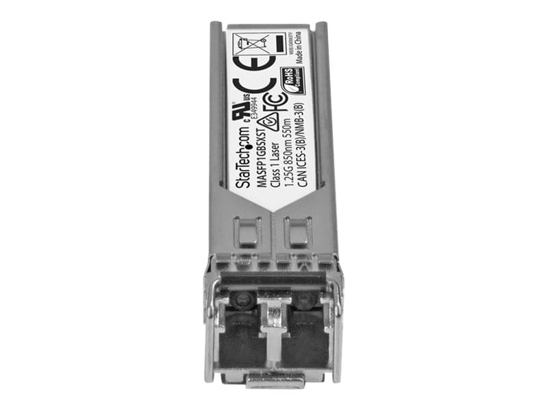 StarTech.com Startech Cisco Meraki MA-SFP-1GB-SX Compatible SFP Module, 1000BASE-SX, 1GbE MMF Optic Transceiver, LC Connector, 550m, 850nm, DDM, Cisco Meraki MS225, MX400, Mini GBIC Transceiver - Lifetime Warranty (MASFP1GBSXST)