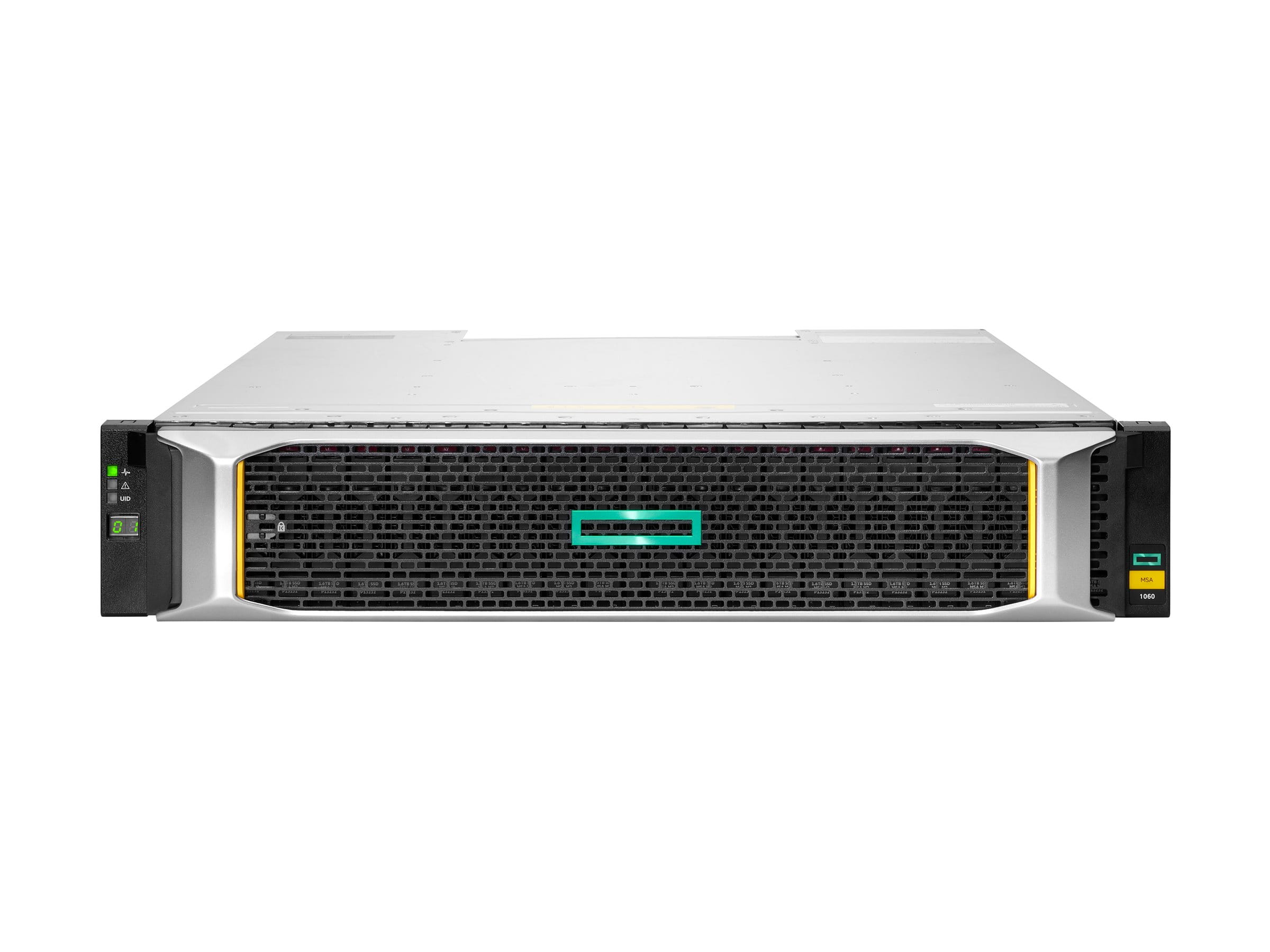 HPE Modular Smart Array 1060 SFF 2x16Gb FC 2-port Controller Storage Array - Solid-State-/Festplattenarray - 0 TB - 24 Schächte (SAS-3)