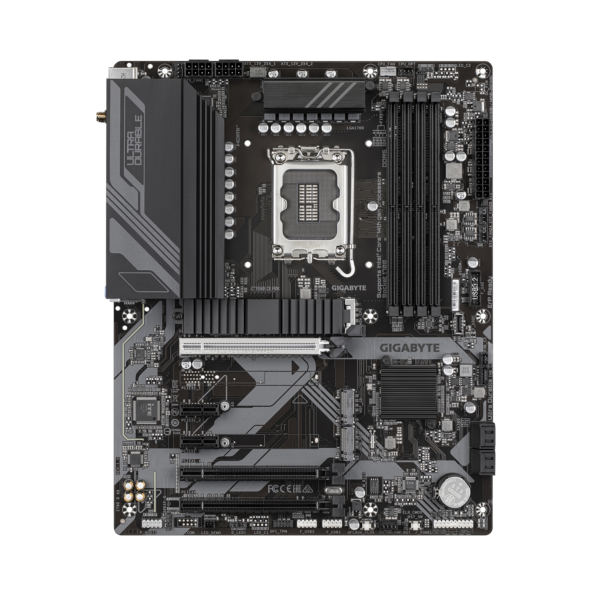 Gigabyte Z790 D AX - 1.0 - Motherboard - ATX - LGA1700 Sockel - Z790 Chipsatz - USB-C 3.2 Gen2, USB-C 3.2 Gen 1, USB 3.2 Gen 2, USB 3.2 Gen 1 - 2.5 Gigabit LAN, Wi-Fi 6, Bluetooth - Onboard-Grafik (CPU erforderlich)