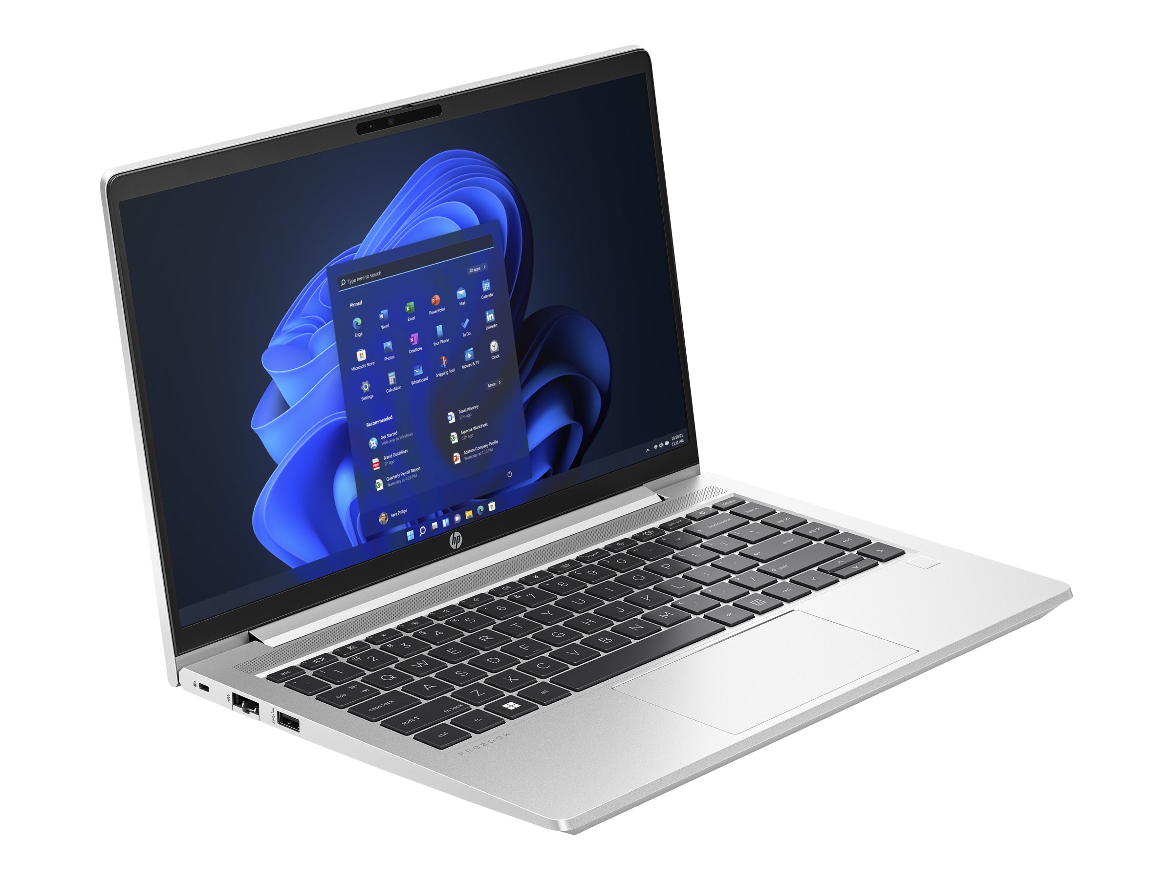 HP ProBook 445 G10 Notebook - 180°-Scharnierdesign - AMD Ryzen 5 7530U / 2 GHz - Win 11 Pro - Radeon Graphics - 16 GB RAM - 512 GB SSD NVMe - 35.6 cm (14")
