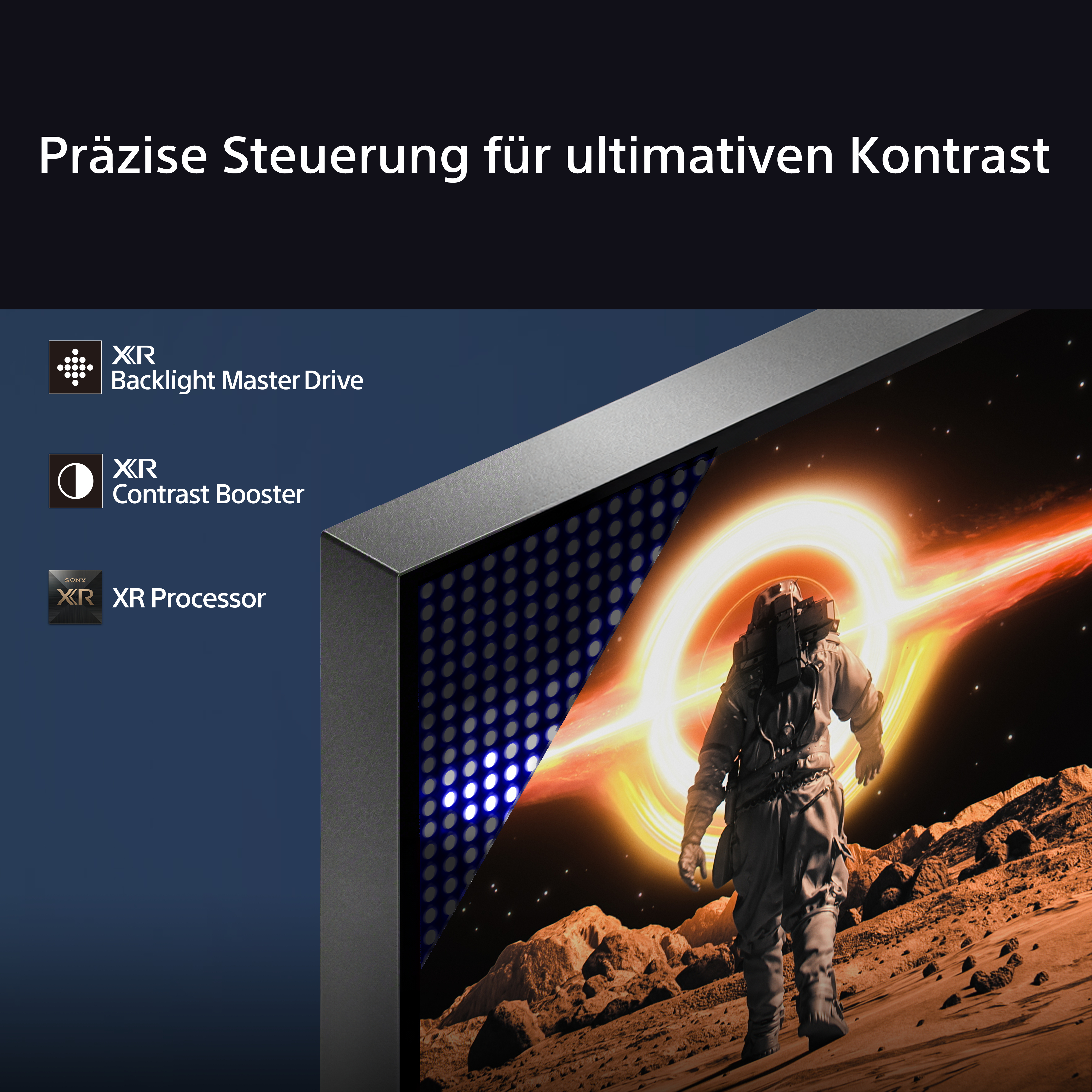 Sony FWD-85XR90, 2,16 m (85"), 3840 x 2160 Pixel, LED, Smart-TV, WLAN, Schwarz
