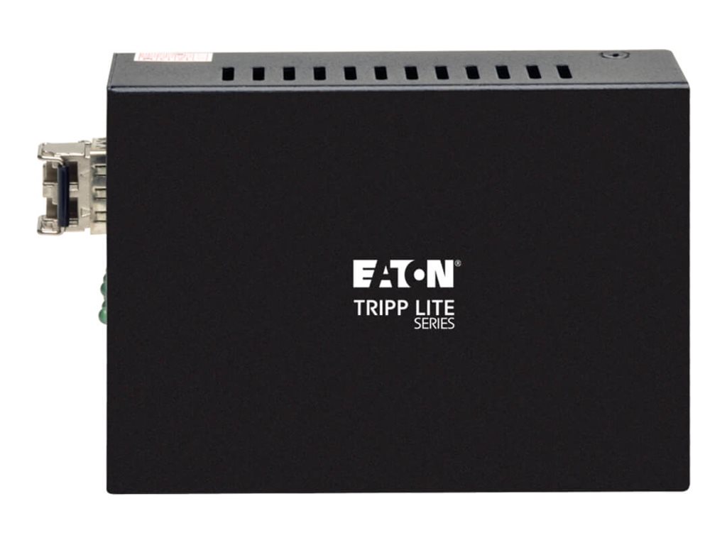 Tripp Eaton Tripp Lite Series Gigabit Multimode Fiber to Ethernet Media Converter, 10/100/1000 LC, International Power Supply, 850 nm, 550 m (1,804 ft.)