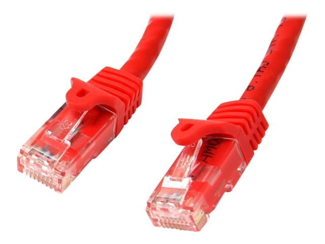 StarTech.com 1m CAT6 Ethernet Cable, 10 Gigabit Snagless RJ45 650MHz 100W PoE Patch Cord, CAT 6 10GbE UTP Network Cable w/Strain Relief, Red, Wiring is UL Certified/TIA - Category 6 - 24AWG (N6PATC1MRD)