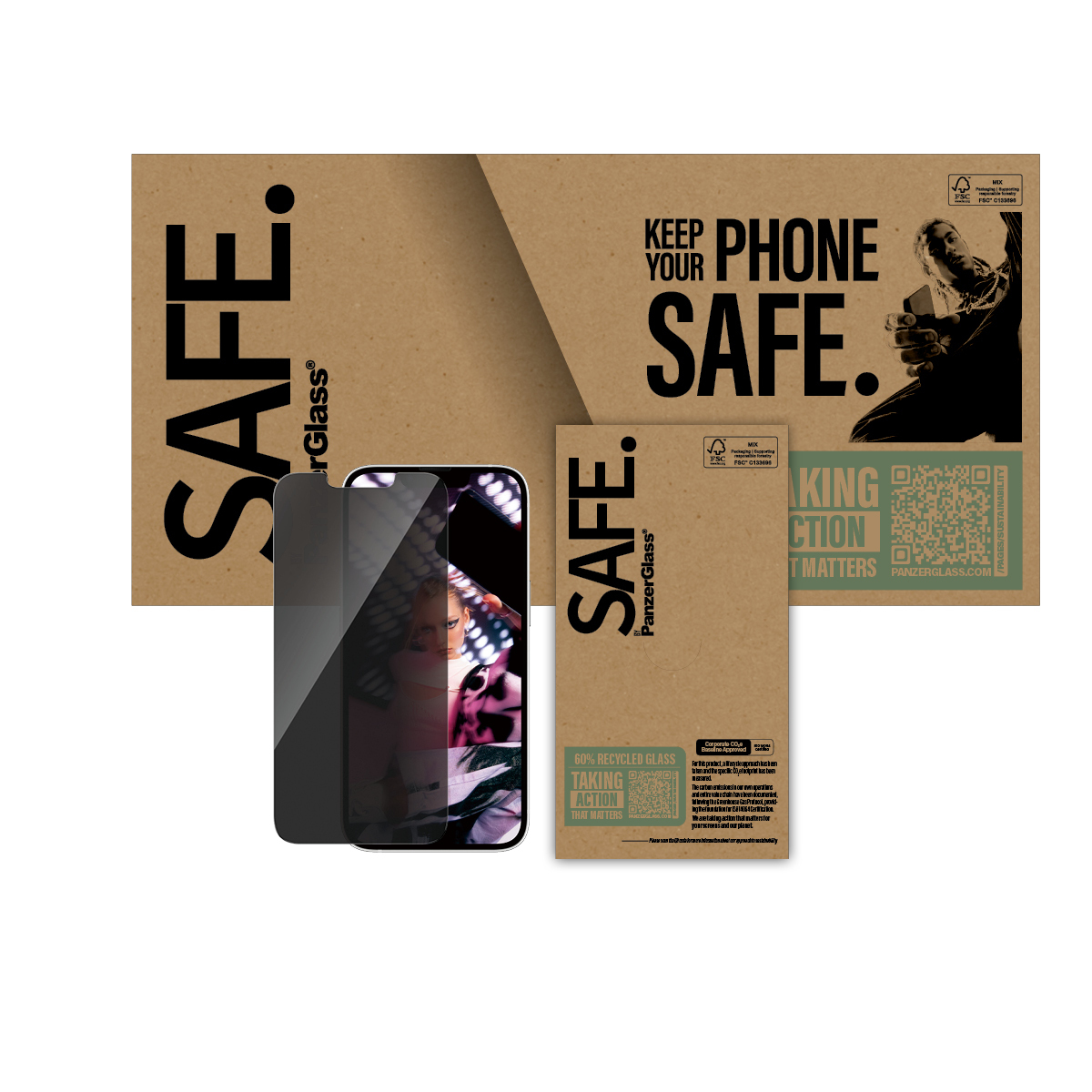 PanzerGlass SAFE. by PanzerGlass - Bildschirmschutz für Handy