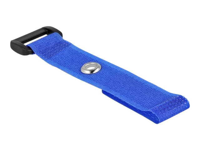 Delock Klettverschluss-Cinchkabelbinder - 15 cm - Blau (Packung mit 5)