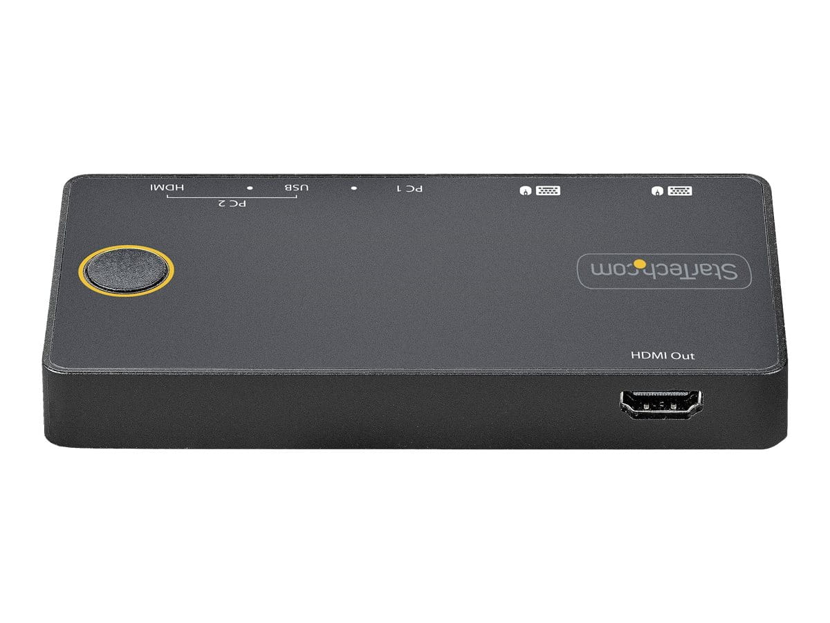 StarTech.com 2 Port Hybrid KVM Switch HDMI+USB-A
