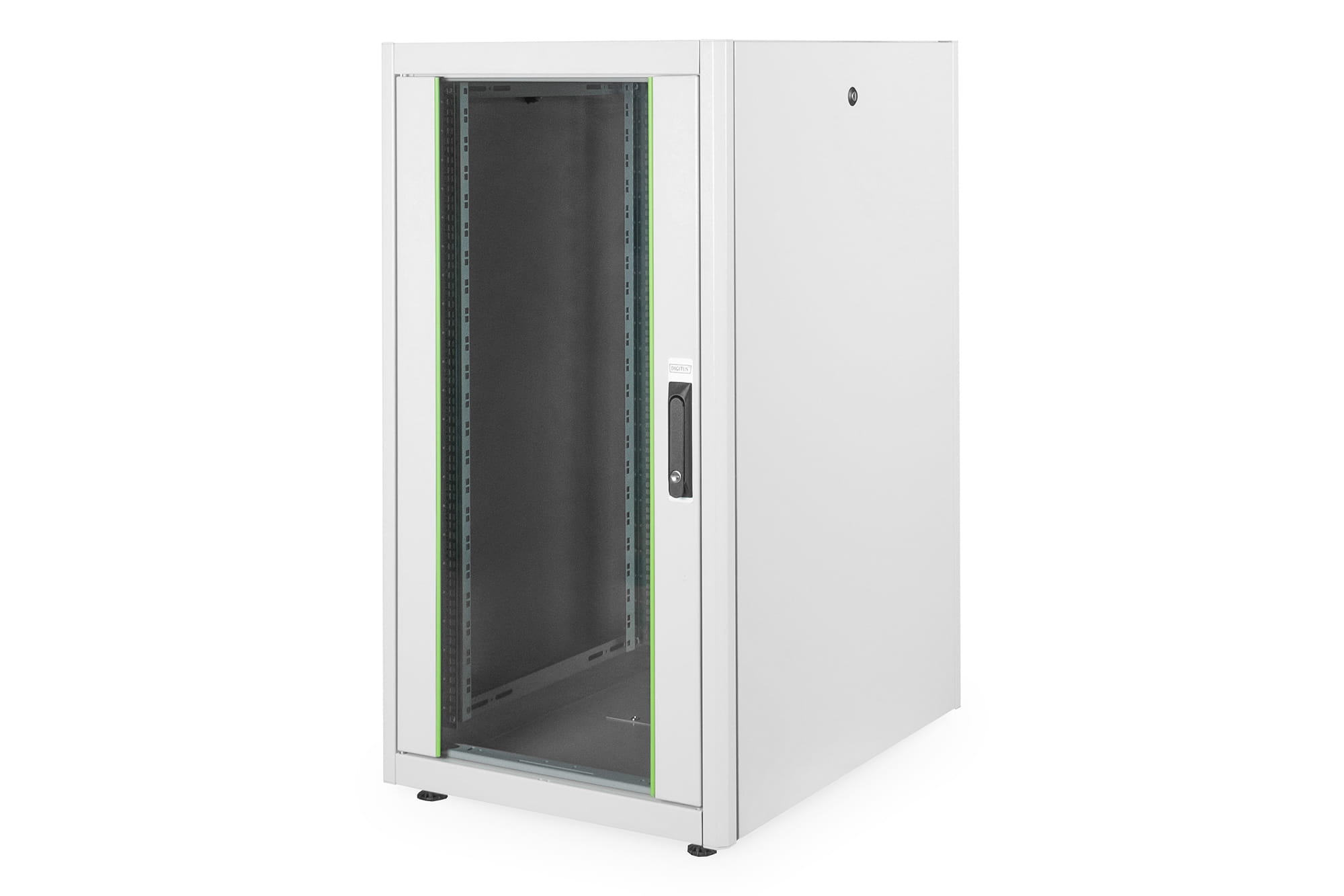 DIGITUS Dynamic Basic DN-19 22U-6/8-D - Schrank Netzwerkschrank - Hellgrau, RAL 7035 - 22U - 48.3 cm (19")