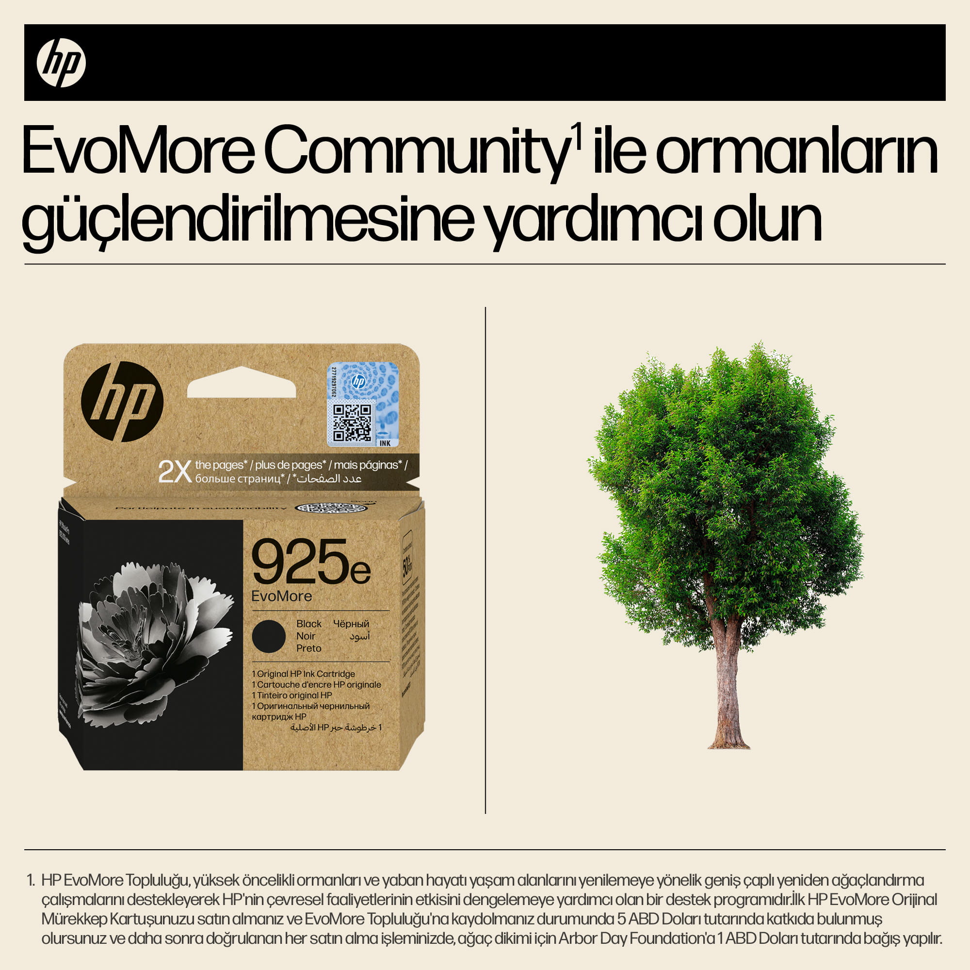 HP 925e EvoMore - Schwarz - original - Tintenpatrone