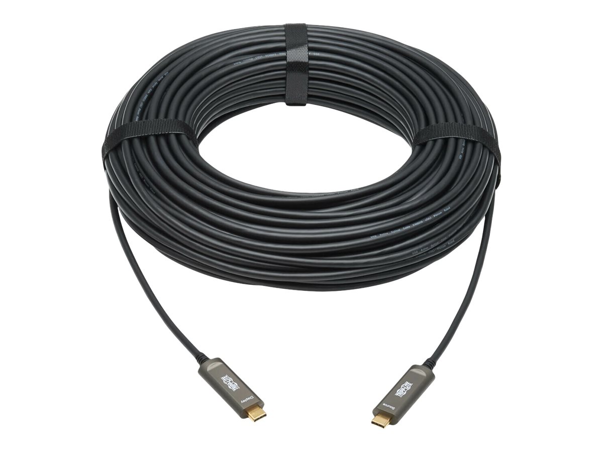 Tripp Eaton Tripp Lite Series USB-C to USB-C Plenum-Rated Fiber Active Optical Cable (AOC)