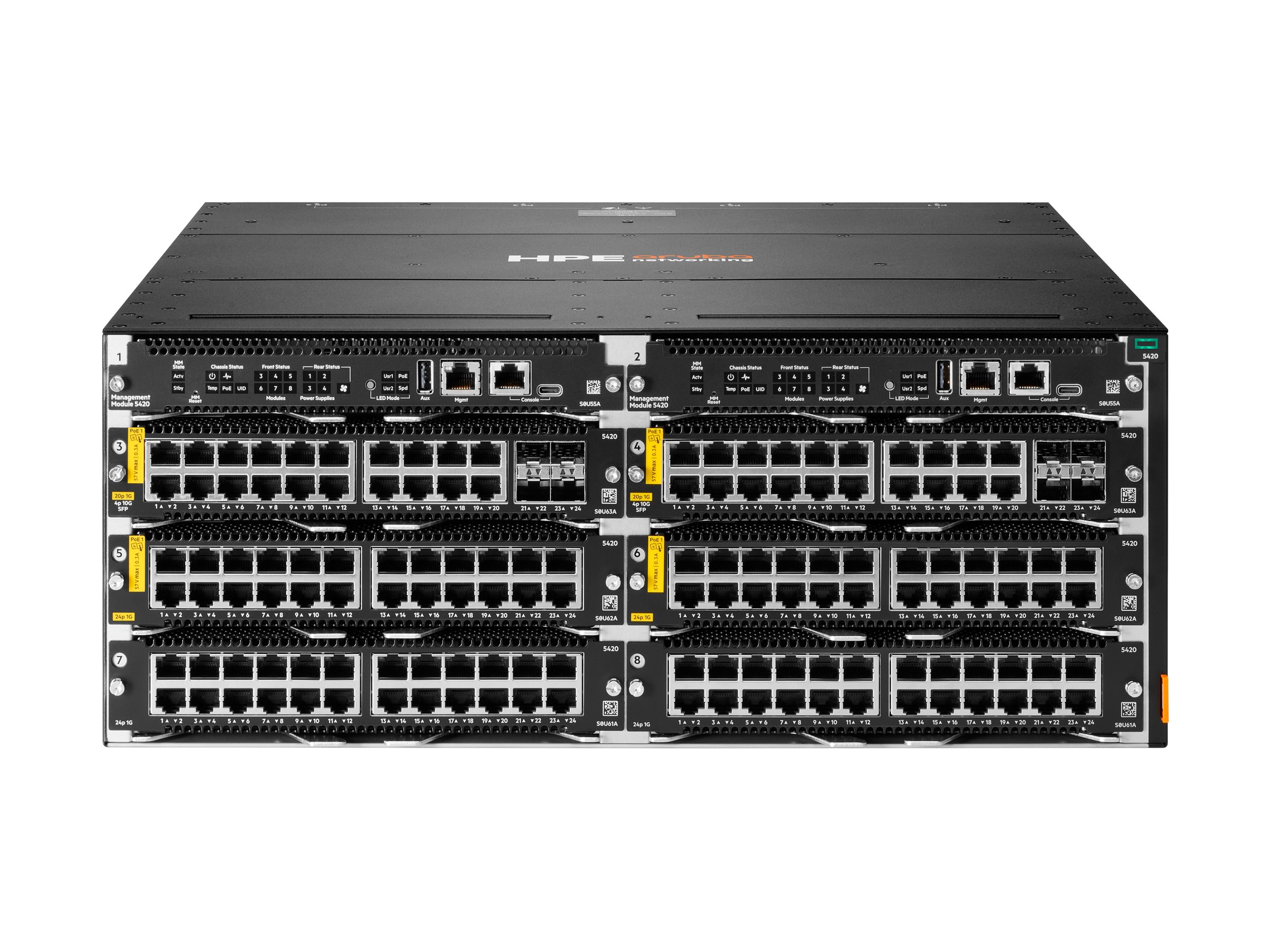 HPE Aruba Networking CX 5420 - Switch - 6-Slot