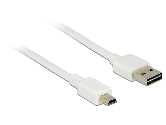Delock Easy - USB-Kabel - USB (M) umkehrbar zu mini-USB Typ B (M)