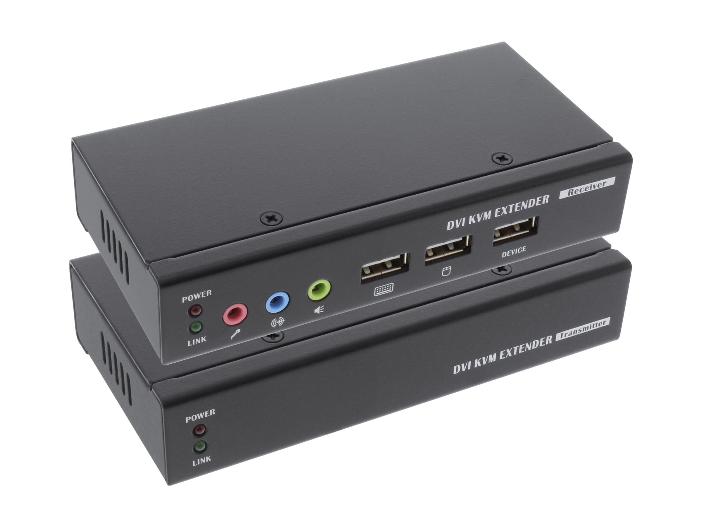 InLine DVI USB KVM Extender - Verlängerung über UTP - mit Audio - bis 50m