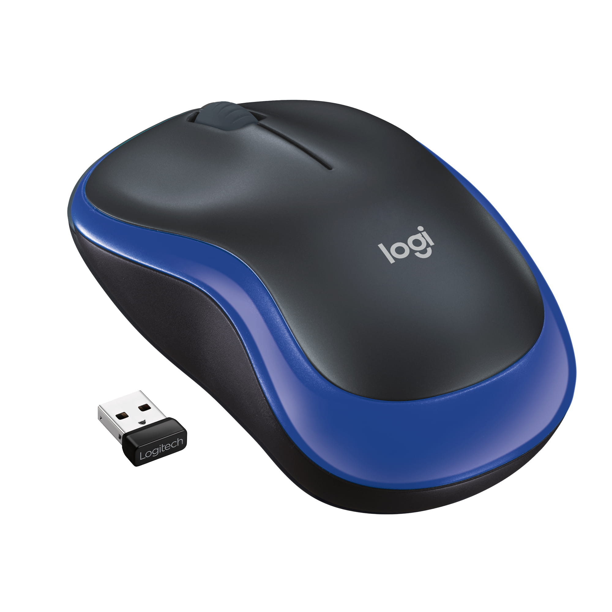 Logitech M185 - Maus - optisch - kabellos - 2.4 GHz - kabelloser Empfänger (USB)