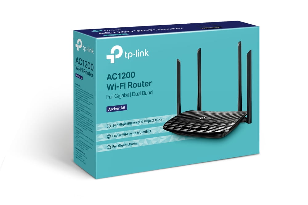 TP-LINK Archer A6 - Wireless Router 4-Port-Switch