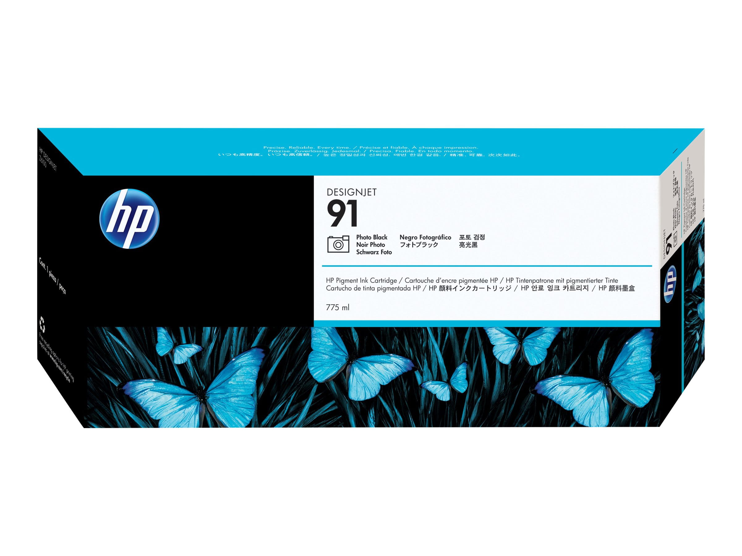HP 91 - 775 ml - Photo schwarz - original - DesignJet