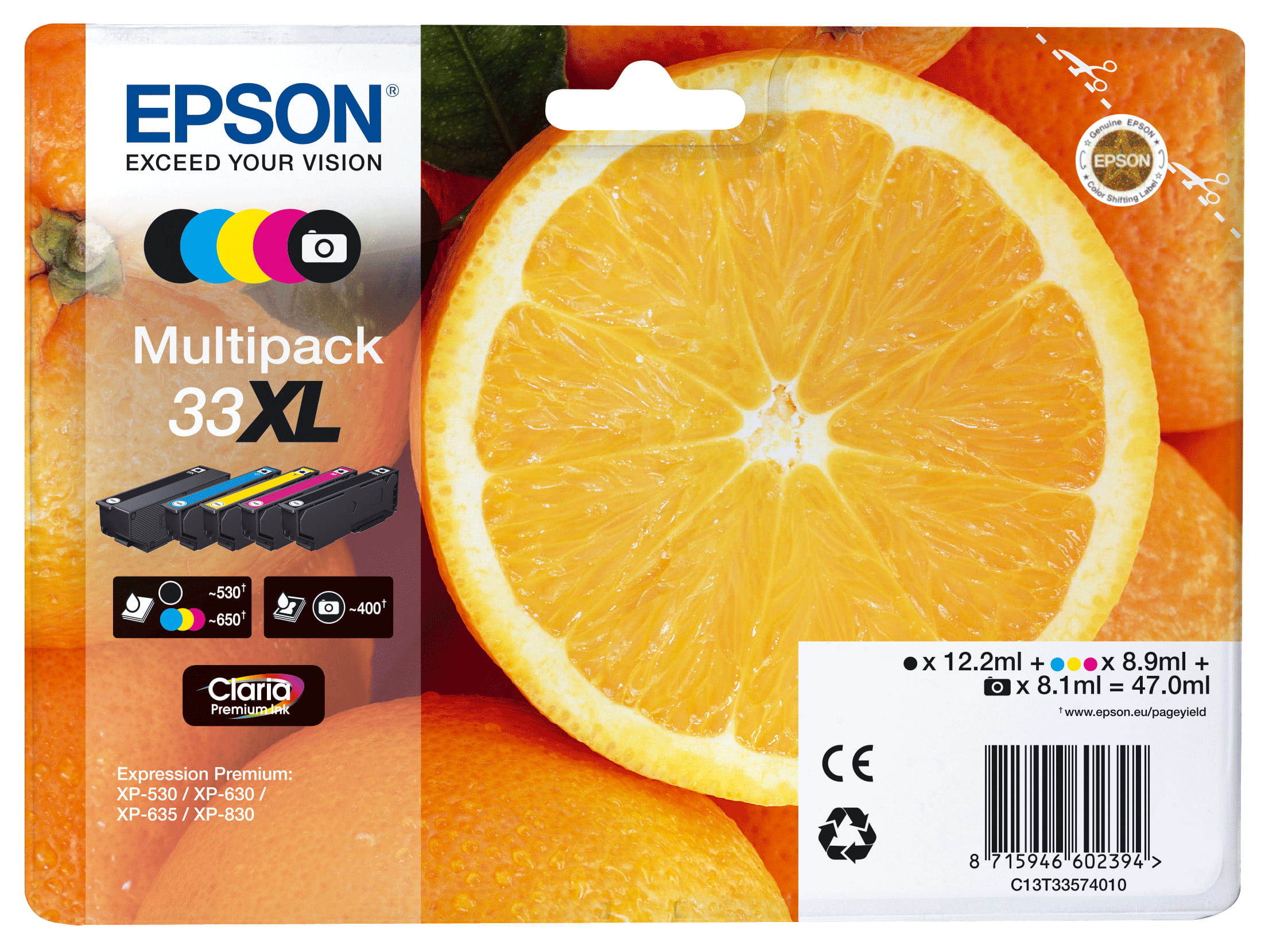 Epson 33XL Multipack - 5er-Pack - 47 ml - XL