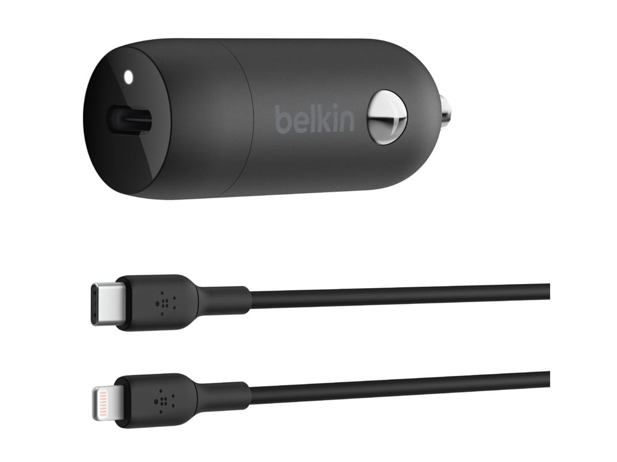 Belkin BoostCharge - Auto-Netzteil - 30 Watt - 3 A - Fast Charge, Power Delivery 3.1 (USB-C)