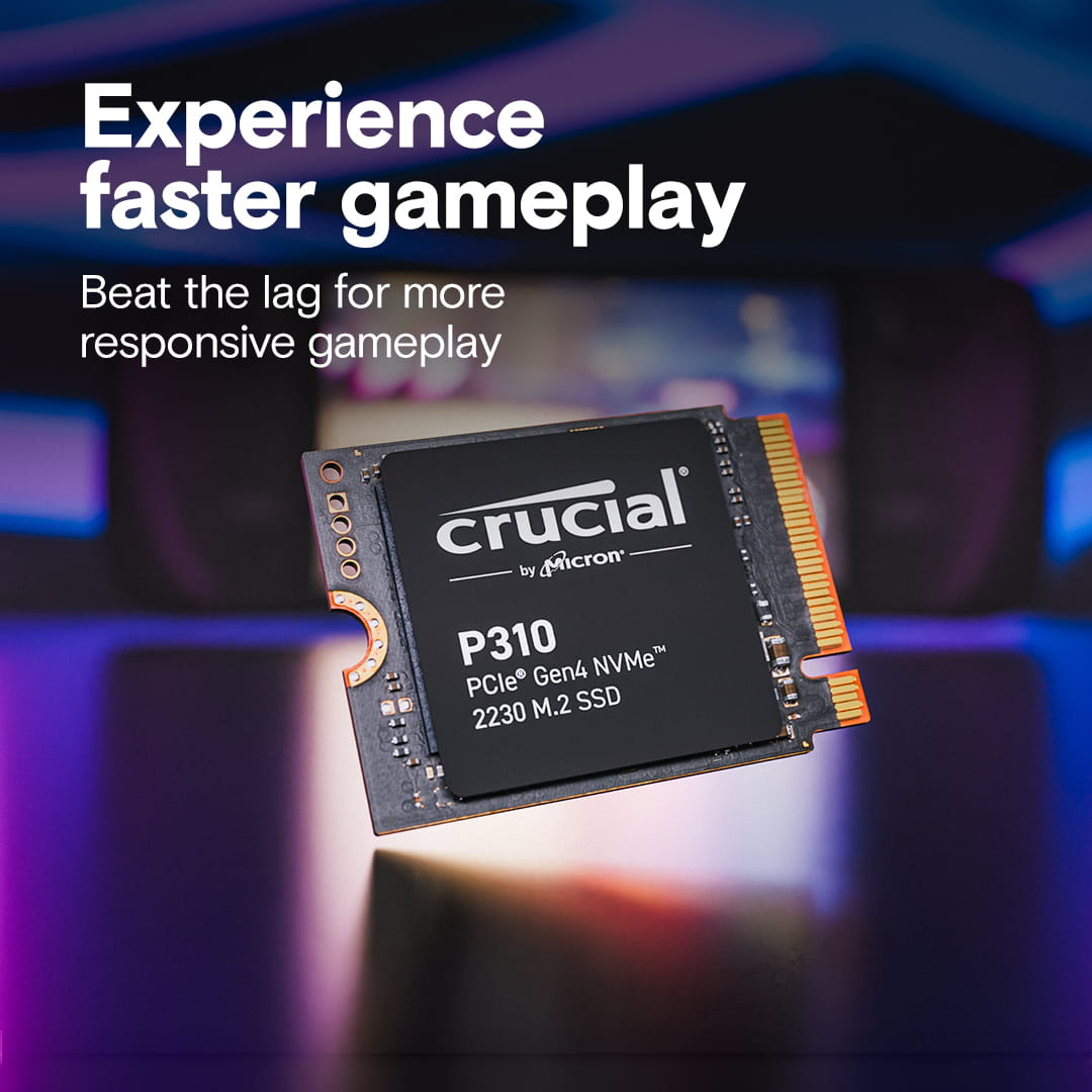 Crucial P310 - SSD - Extreme Performance - 1 TB - intern - M.2 2230 - PCIe 4.0 x4 (NVMe)