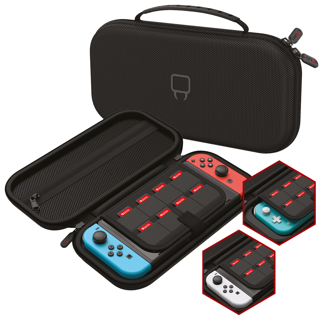Venom VS4931, Hartschalenkoffer, Nintendo, Schwarz, Nintendo Switch, Reißverschluss