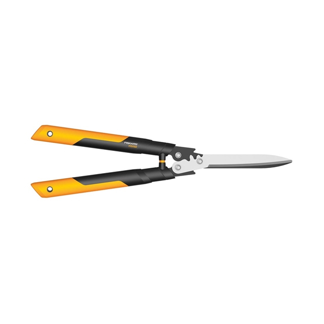 Fiskars PowerGear X Getriebe-Heckenschere HSX92, Schwarz, Orange, Gerade Klinge, Aluminium, 630 mm, 808 g