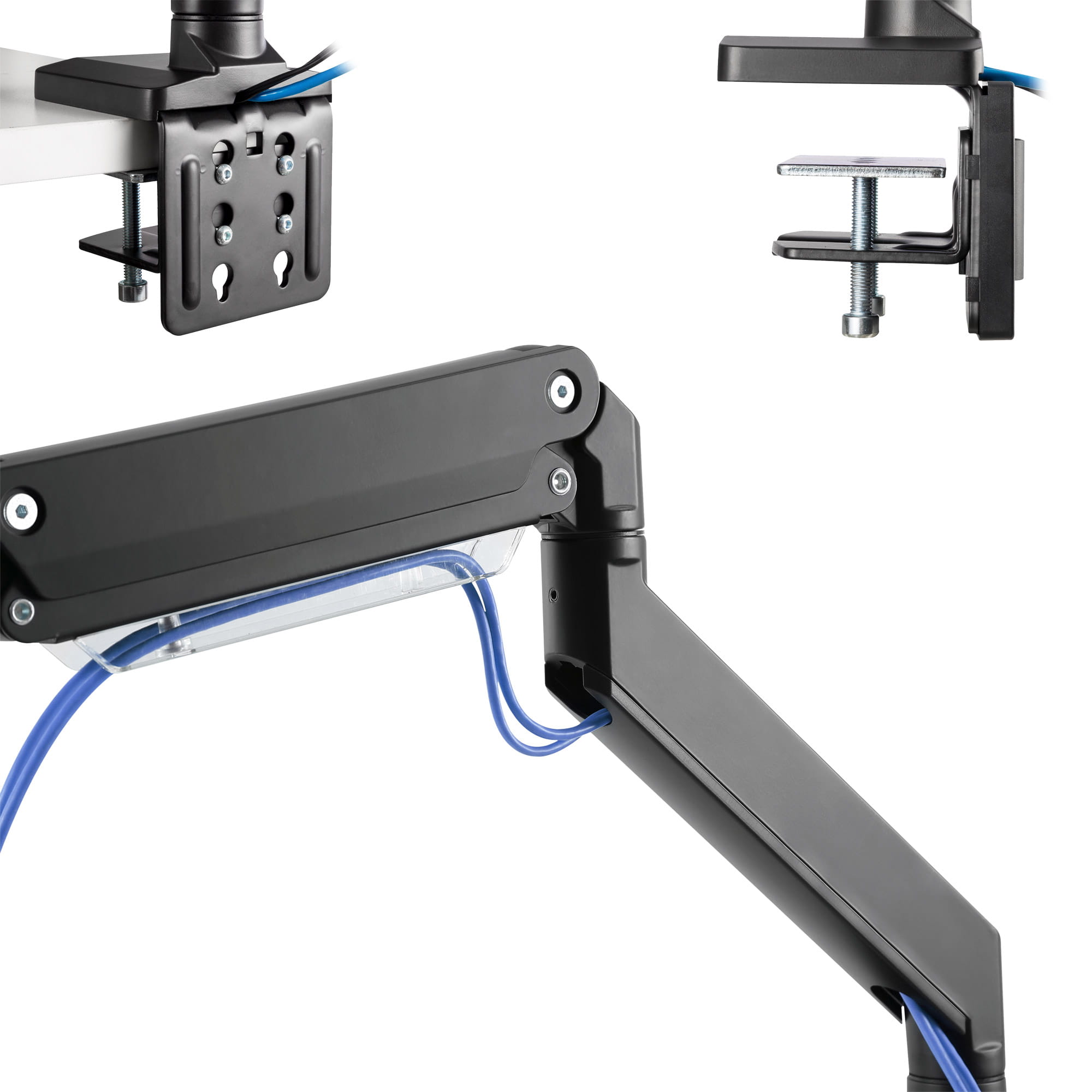 InLine Tischhalterung mit Lifter+USB - beweglich - für 3 Monitore bis 69cm (27")