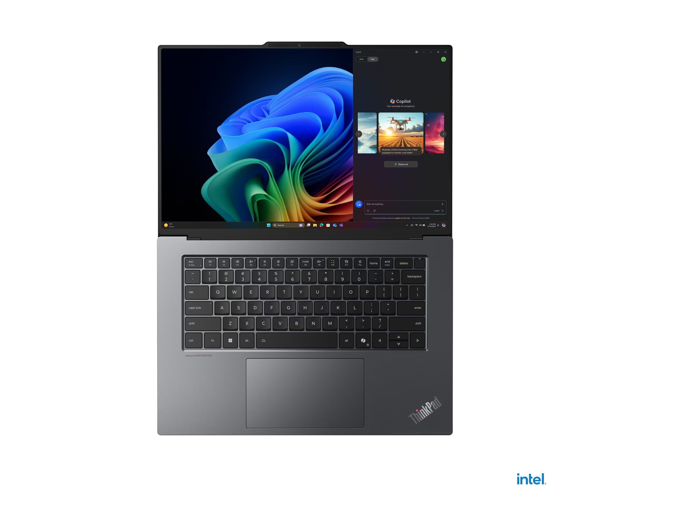 Lenovo ThinkPad X9-15 Gen 1 21Q6 - 180°-Scharnierdesign - Intel Core Ultra 7 258V / 2.2 GHz - Evo - Win 11 Pro - Intel Arc Graphics 140V - 32 GB RAM - 1 TB SSD TCG Opal Encryption 2, NVMe - 38.9 cm (15.3")