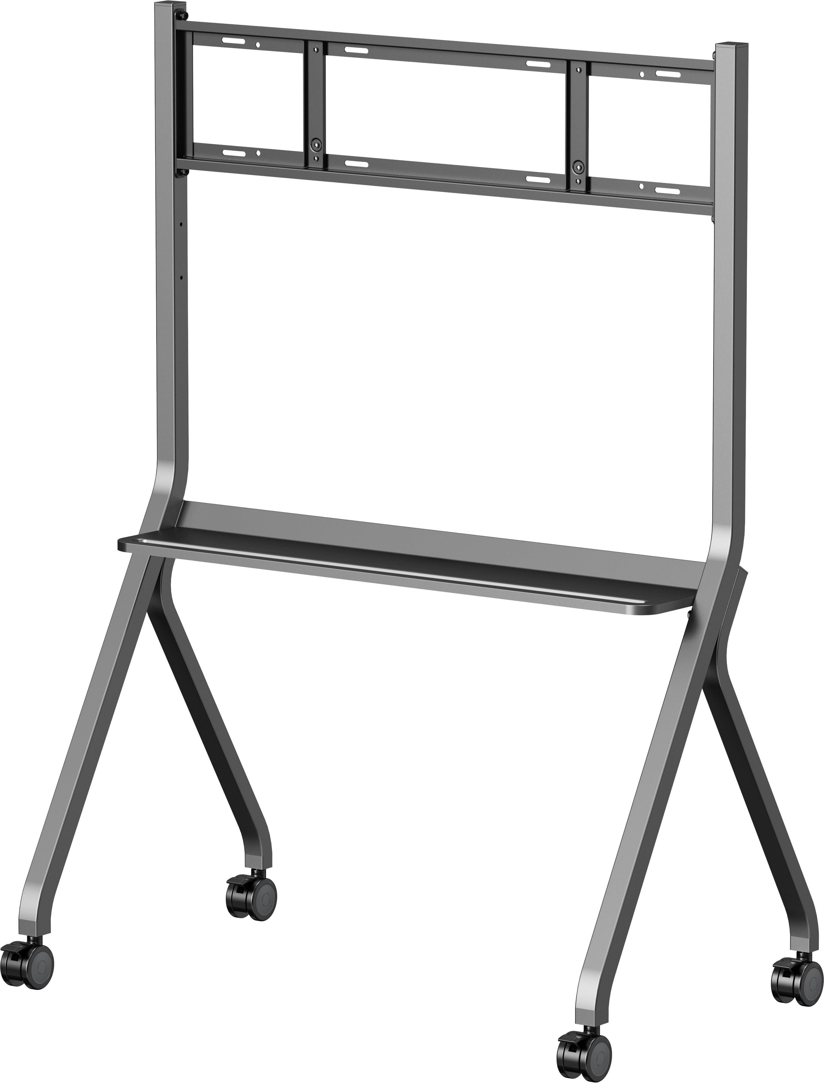 Iiyama MD-CART02-S1 - Wagen - für Flachbildschirm - mit Anti-Kollisionsschutz, Regale für Zubehör - Bildschirmgröße: 139.7-218.4 cm (55"-86")