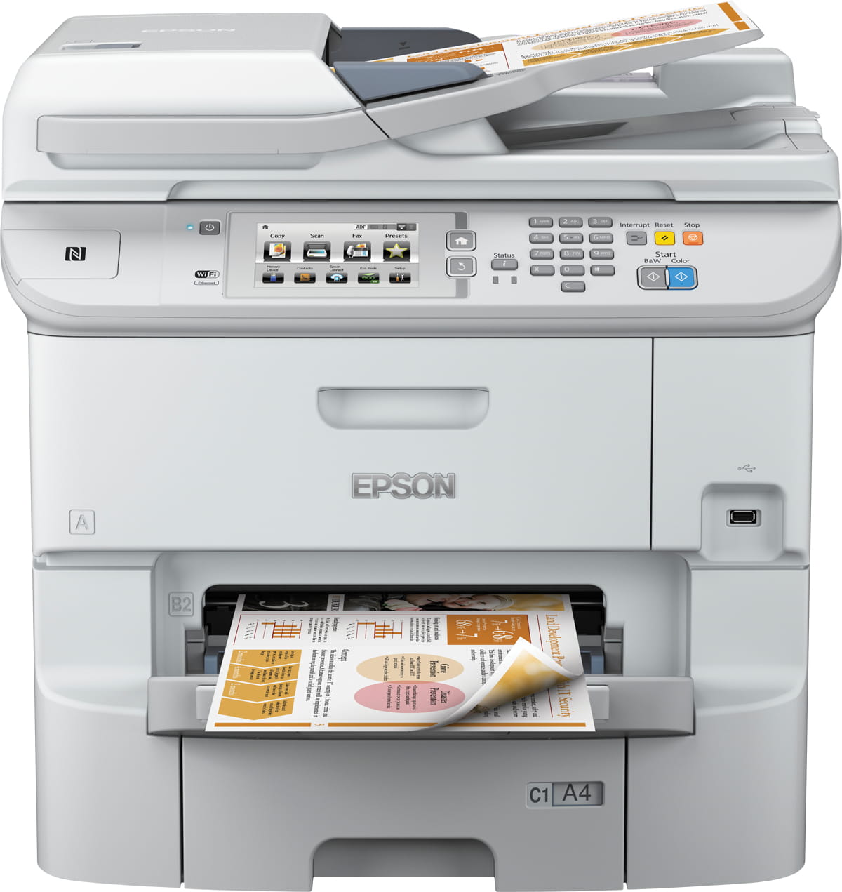 Epson WorkForce Pro WF-6590D2TWFC - Multifunktionsdrucker - Farbe - Tintenstrahl - Legal (216 x 356 mm)