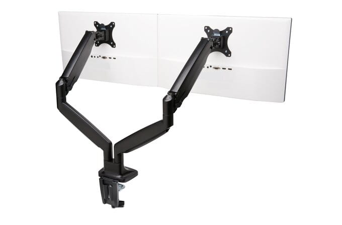 Kensington SmartFit One-Touch Height Adjustable Dual Monitor Arm - Befestigungskit - einstellbarer Arm - für 2 Monitore - Aluminium, Kunststoff, Stahl - Bildschirmgröße: 33-86.4 cm (13"-34")