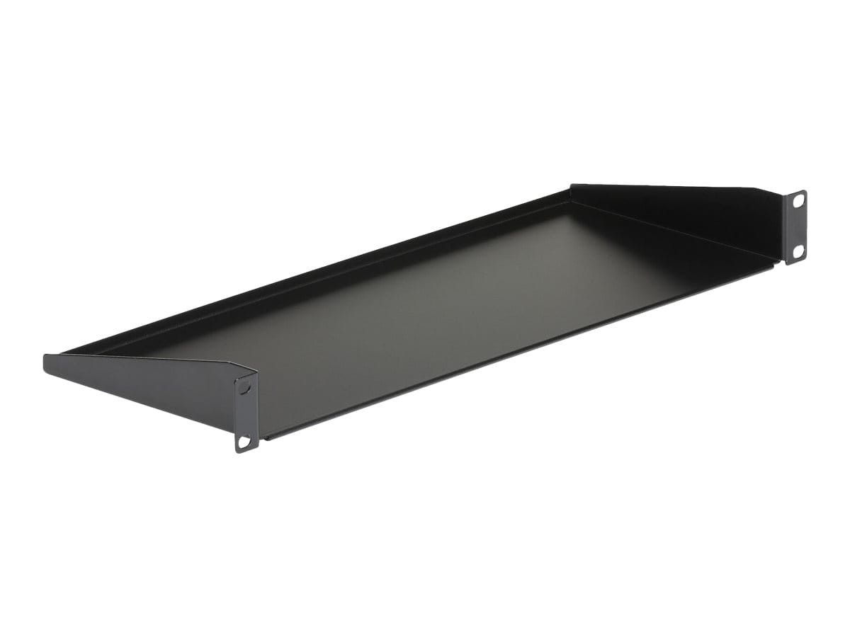 StarTech.com 1U Server Rack Cabinet Shelf, 7in Deep Fixed Cantilever Tray, Rackmount Shelf for 19" AV/Data/Network Equipment Enclosure with Cage Nuts & Screws, 33lbs Weight Capacity - 1U Rack Shelf 7" Deep (CABSHELF1U) StarTech.com 1U Server Rack Cabinet Shelf, 7in Deep Fixed Cantilever Tray, Rackmount Shelf for 19" AV/Data/Network Equipment Enclosure with Cage Nuts & Screws, 33lbs Weight Capacity - 1U Rack Shelf 7" Deep (CABSHELF1U)