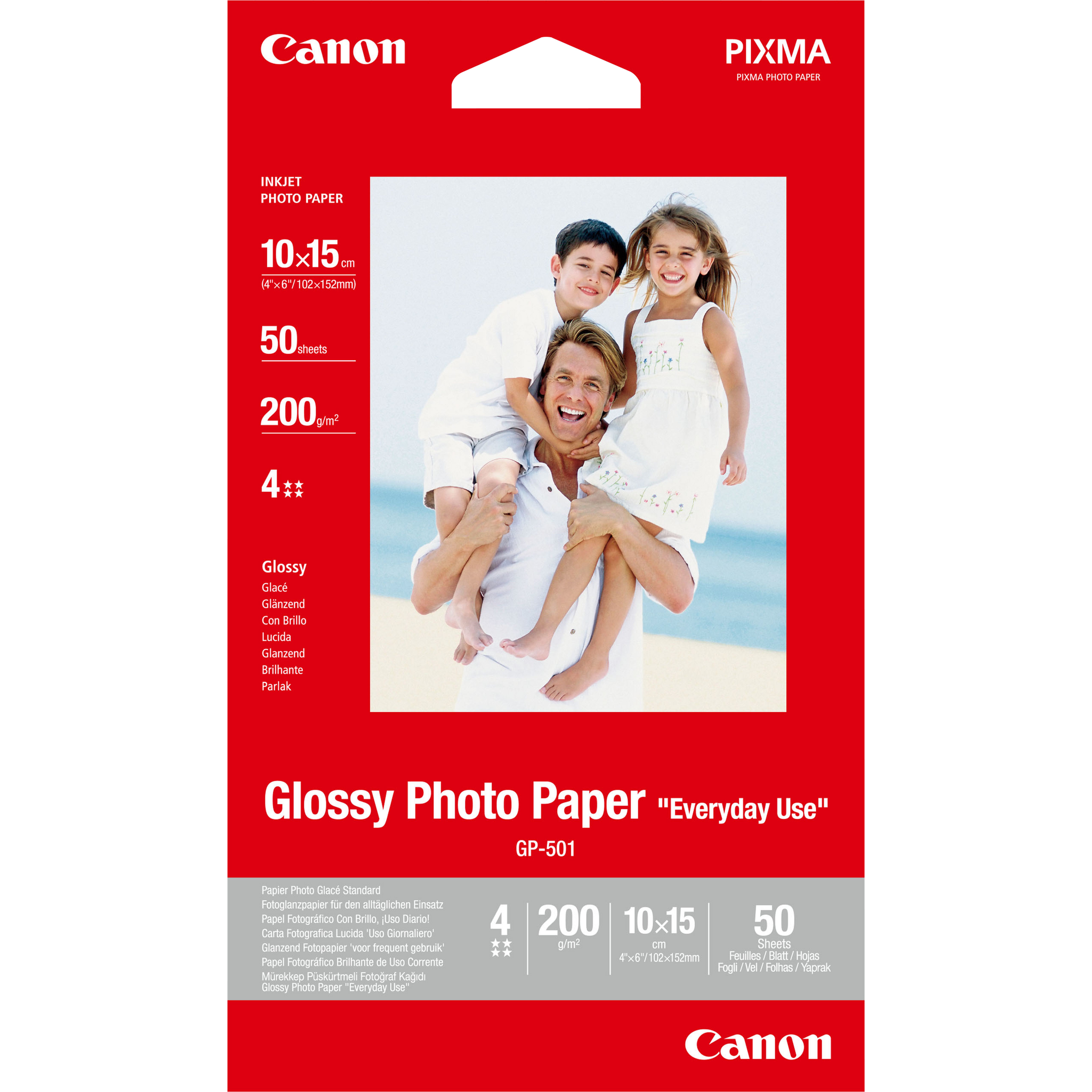 Canon GP-501 - Glänzend - weiß - 100 x 150 mm