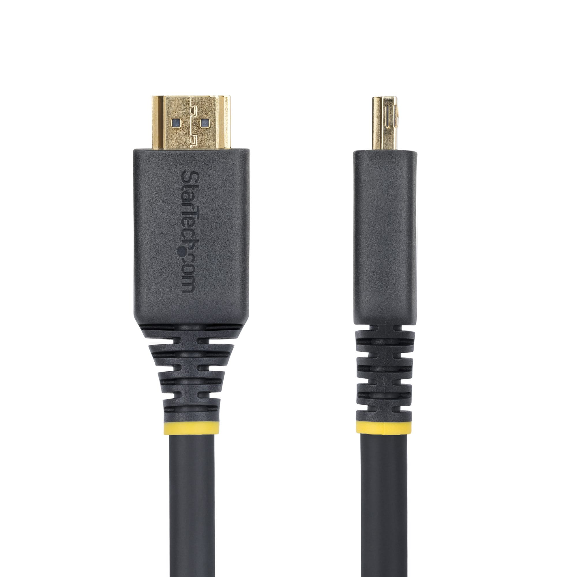 StarTech.com 20ft (6m) Active HDMI Cable w/Gripping Connectors - Hohe Geschwindigkeit - HDMI-Kabel mit Ethernet - HDMI männlich zu HDMI männlich - 6.1 m - abgeschirmt - Schwarz - halogenfrei, aktiv, 4K60Hz-Unterstützung, 1440p (UWQHD)