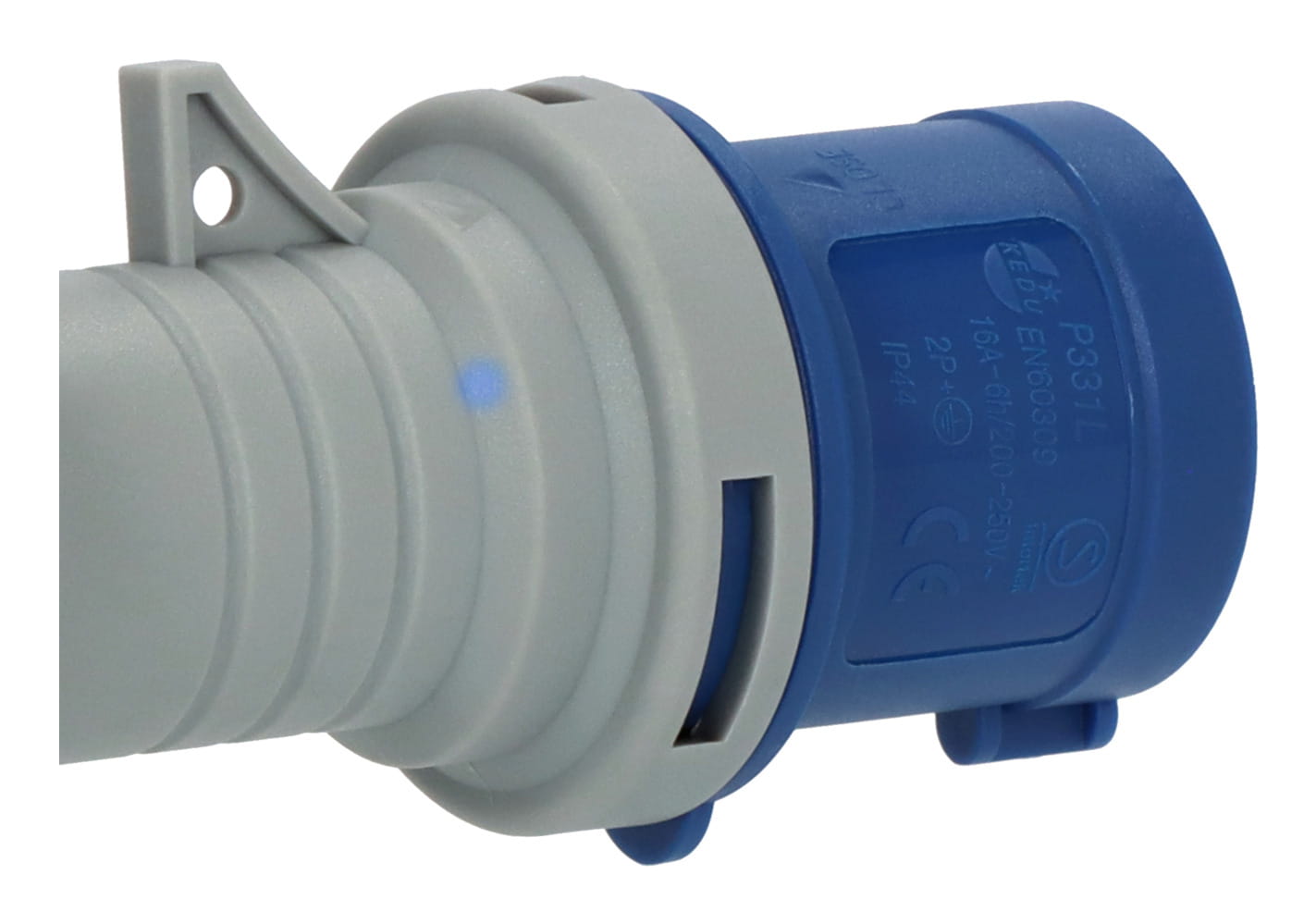 Brennenstuhl 1081010100, 230 V, 16 A, Blau, Grau, Kunststoff, 54 mm, 137 mm