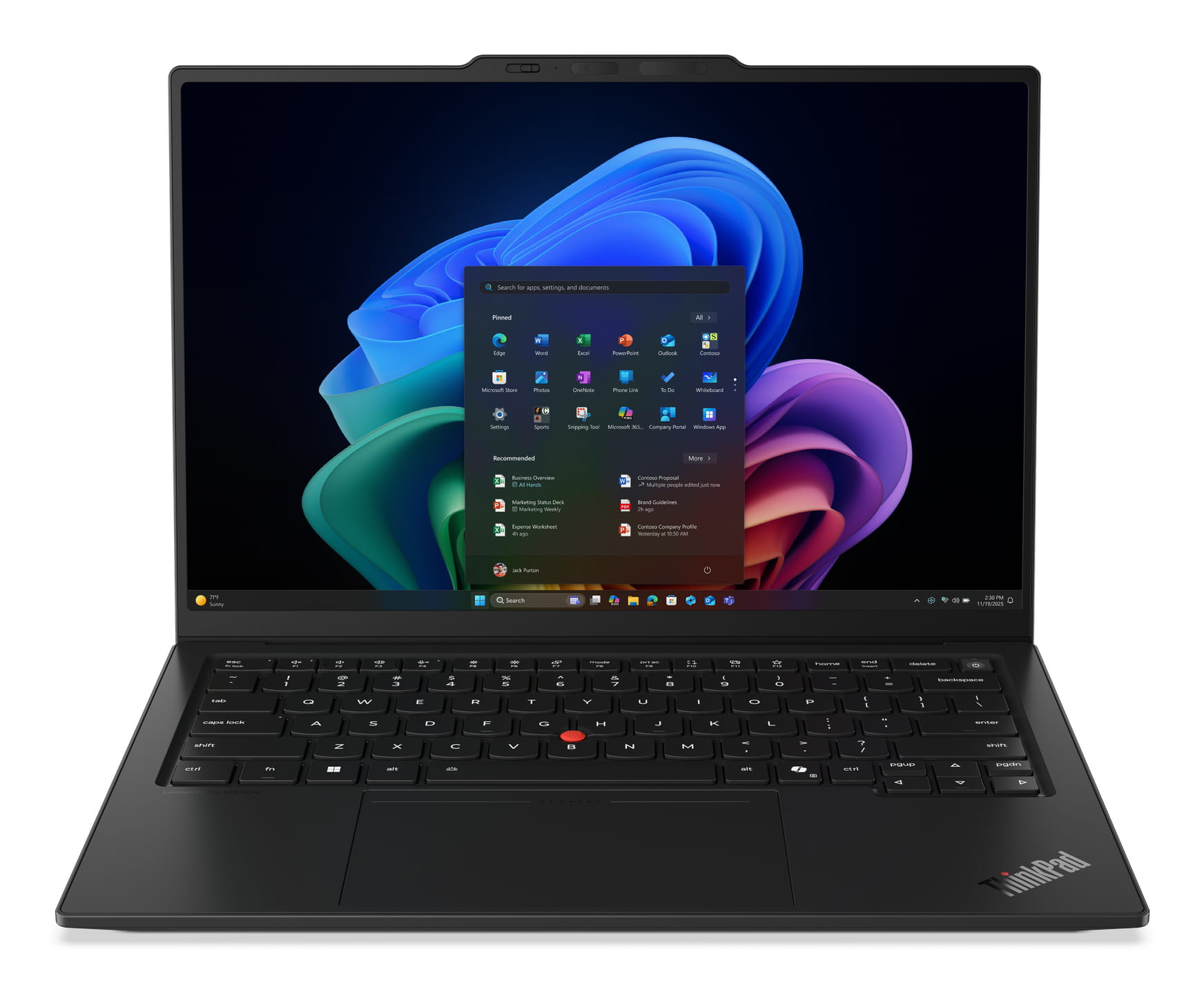 Lenovo ThinkPad X1 Carbon Gen 14 21V7 - Aura Edition - Intel Core Ultra 7 355 / 2.3 GHz - Evo - Win 11 Pro - Intel Graphics - 32 GB RAM - 512 GB SSD NVMe, - 35.6 cm (14")