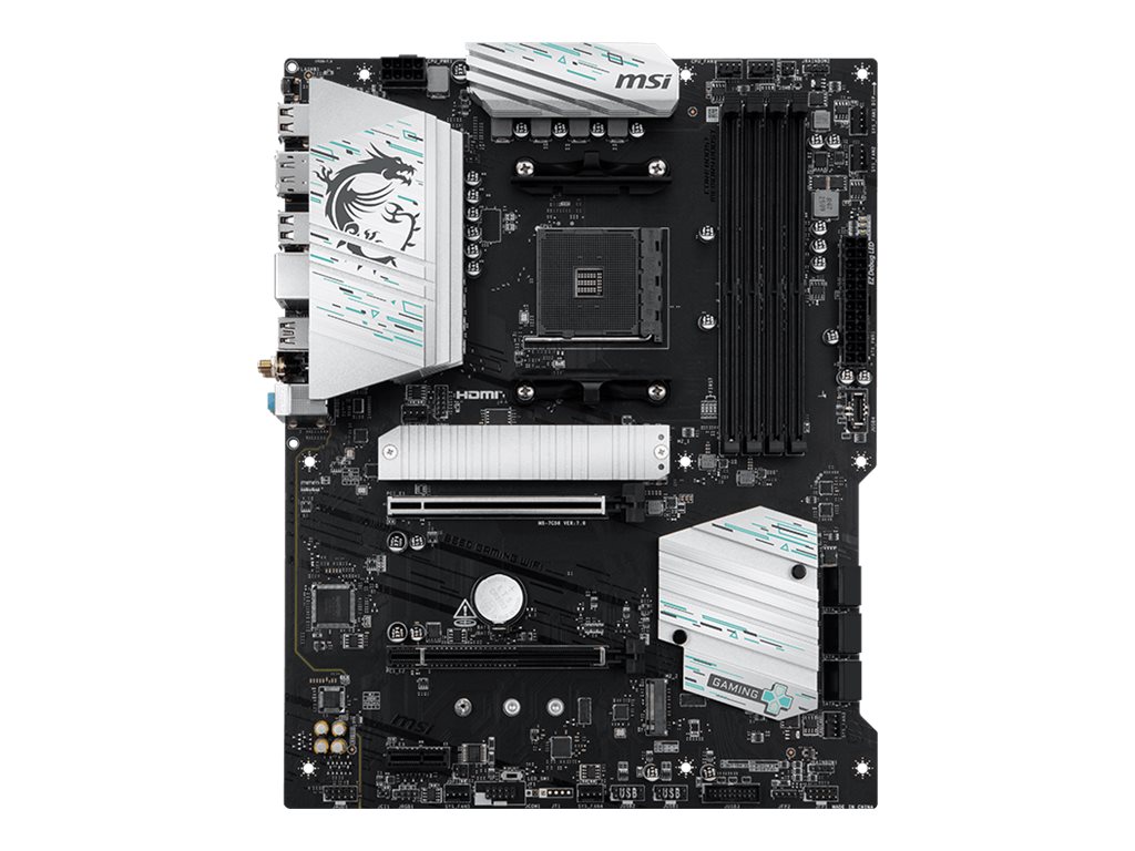 MSI B550 GAMING WIFI - Motherboard - ATX - Socket AM4 - AMD B550 Chipsatz - USB 3.2 Gen 1, USB 3.2 Gen 2, USB-C 3.2 Gen2, USB-C 3.2 Gen 1 - Gigabit LAN, Wi-Fi, Bluetooth - Onboard-Grafik (CPU erforderlich)