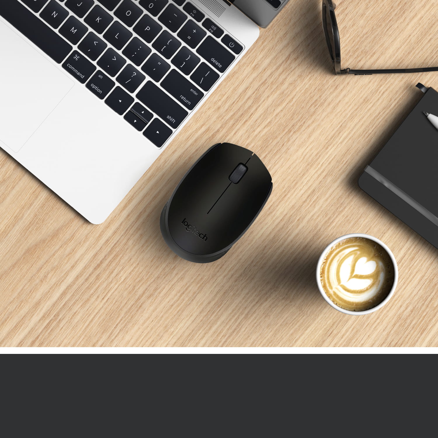Logitech M171 - Maus - rechts- und linkshändig - kabellos - 2.4 GHz - kabelloser Empfänger (USB)